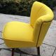 Mid-century modern lounge chair in velvet, 1950s