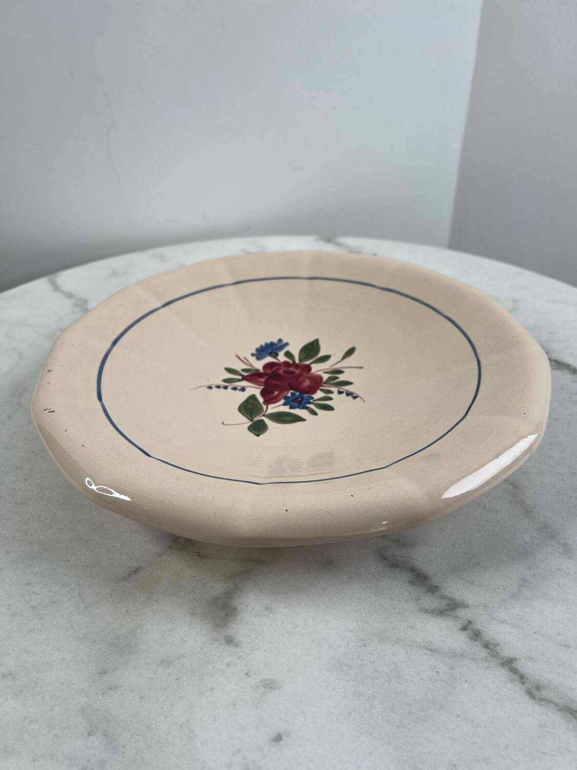 Large serving dish Sarreguemines Vosges