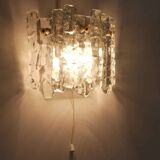 Frosted glass wall light mid-century by J.T. Kalmar Soria, Austria, 1970s