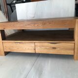Drop table, solid wood tv cabinet
