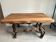 Solid wood coffee table - oak + vine roots
