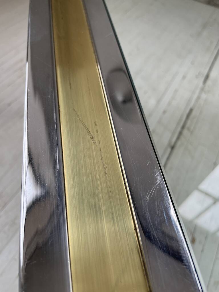 Romeo Rega chrome brass coffee table