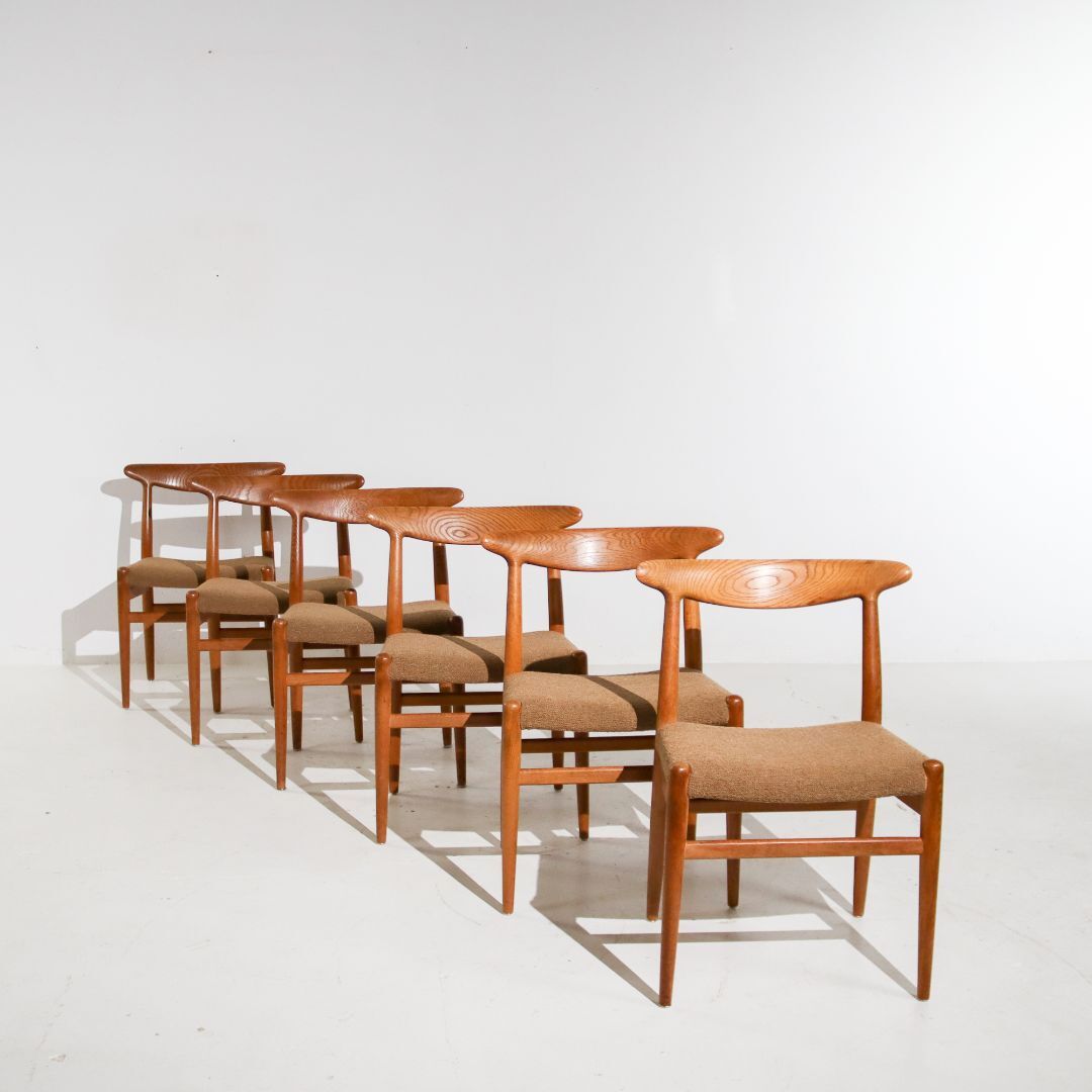 Hans Wegner W2 chairs C.M Madsens 1950s