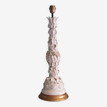 Large ceramic table lamp by Bondia Manises Spain 1950-160