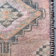 Vintage Turkish  Tribal Runner 460x83 cm veg dye wool rug tribal, handmade