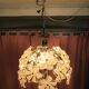 Suspension, lustre vintage , 18 fleurs