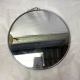 Round vintage barber mirror