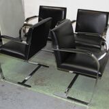 Suite of 4 BRNO armchairs, Mies Van Der Rohe, Knoll