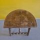 Tabouret paysan français vintage, des années 1970.
