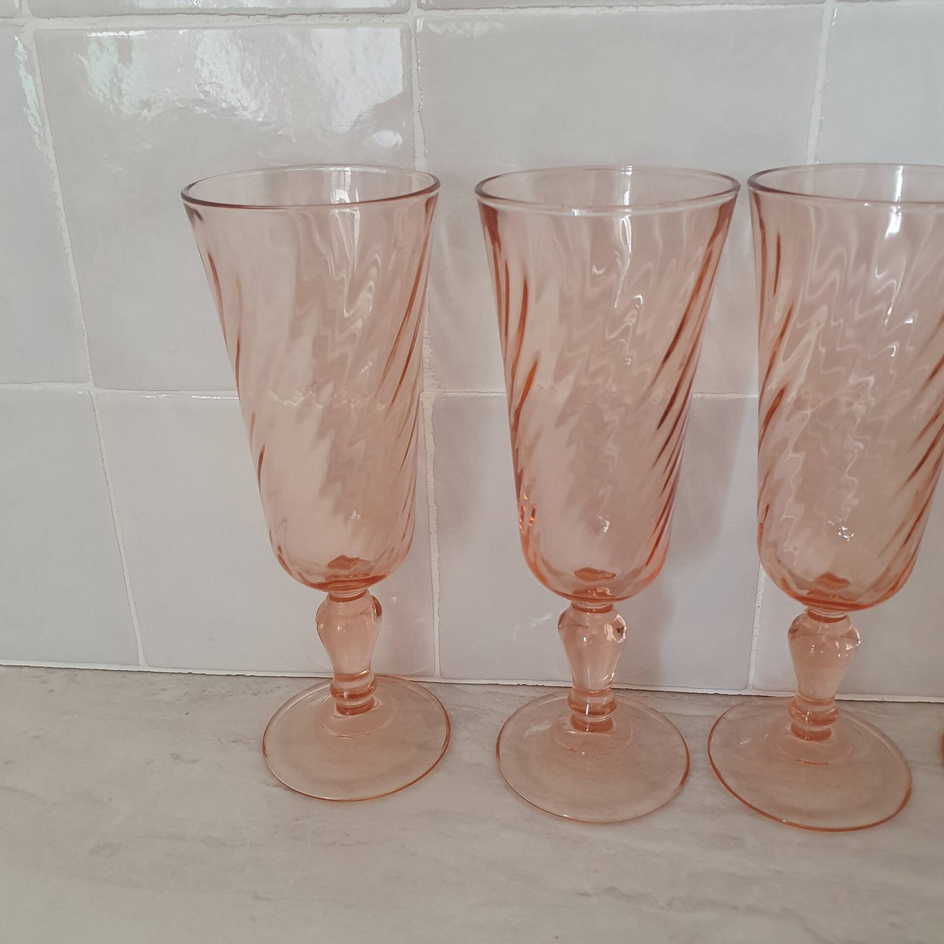 Rosaline champagne flutes