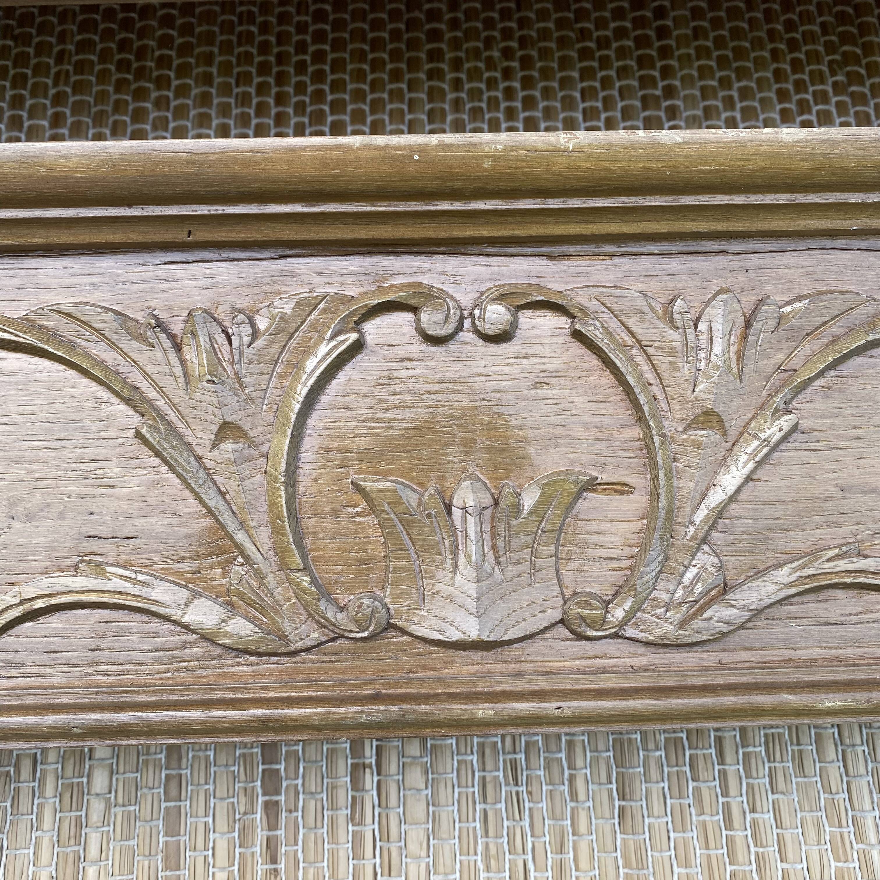 Old wooden curtain cover