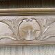 Old wooden curtain cover