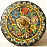 Dutch embossed metal cookie tin