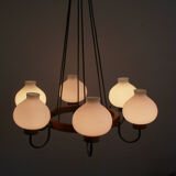 1960s ceiling light in opalglass