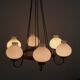 1960s ceiling light in opalglass