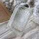 Duralex Lesieur vintage molded glass butter dish