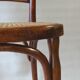 Two bistro chairs kohn n°196 in palmette, circa 1906, tanned