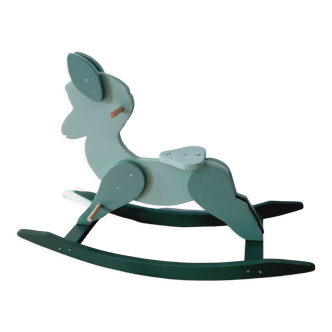 Wooden rocking horse