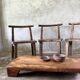 Large old teak chair or armchair H84 L60