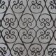 Double wrought iron door