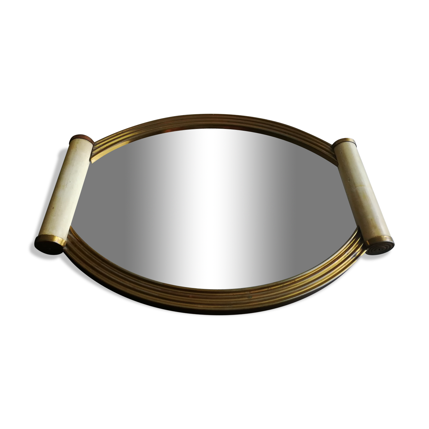 Plateau miroir art déco