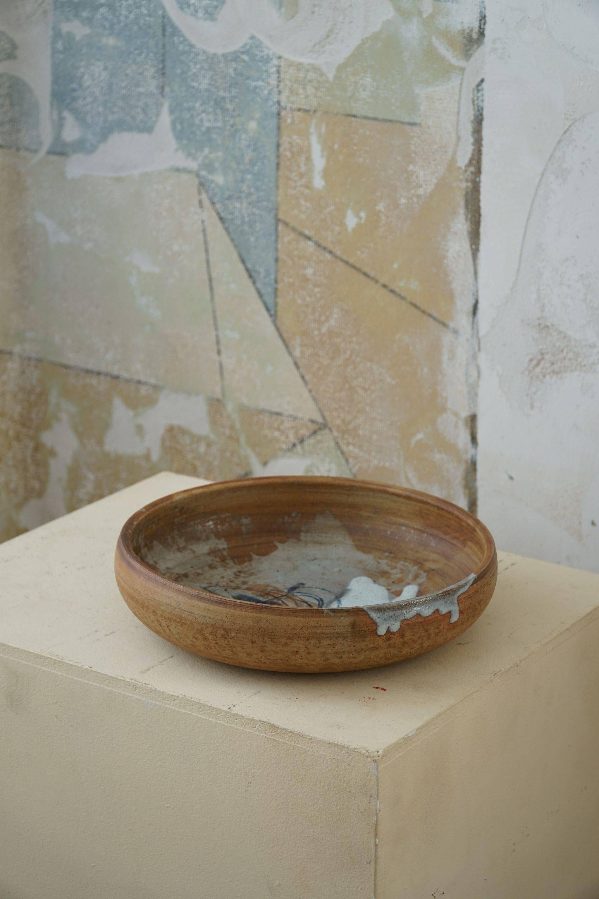 Large Mid-Century Ceramic Bowl by Conny Walther, 1970s