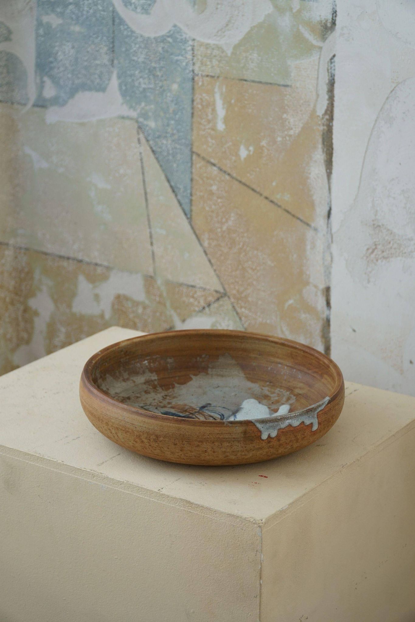Large Mid-Century Ceramic Bowl by Conny Walther, 1970s