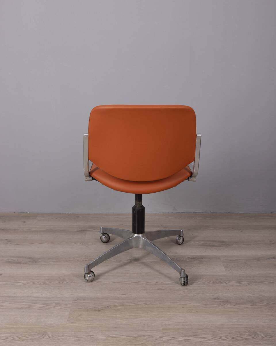 Vintage 1960s desk chair "dsc 106" design by g piretti for anonima castelli