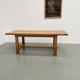 2m solid elm farmhouse table