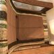Armchair and vintage ottoman 1960-80 Sweden brutalism