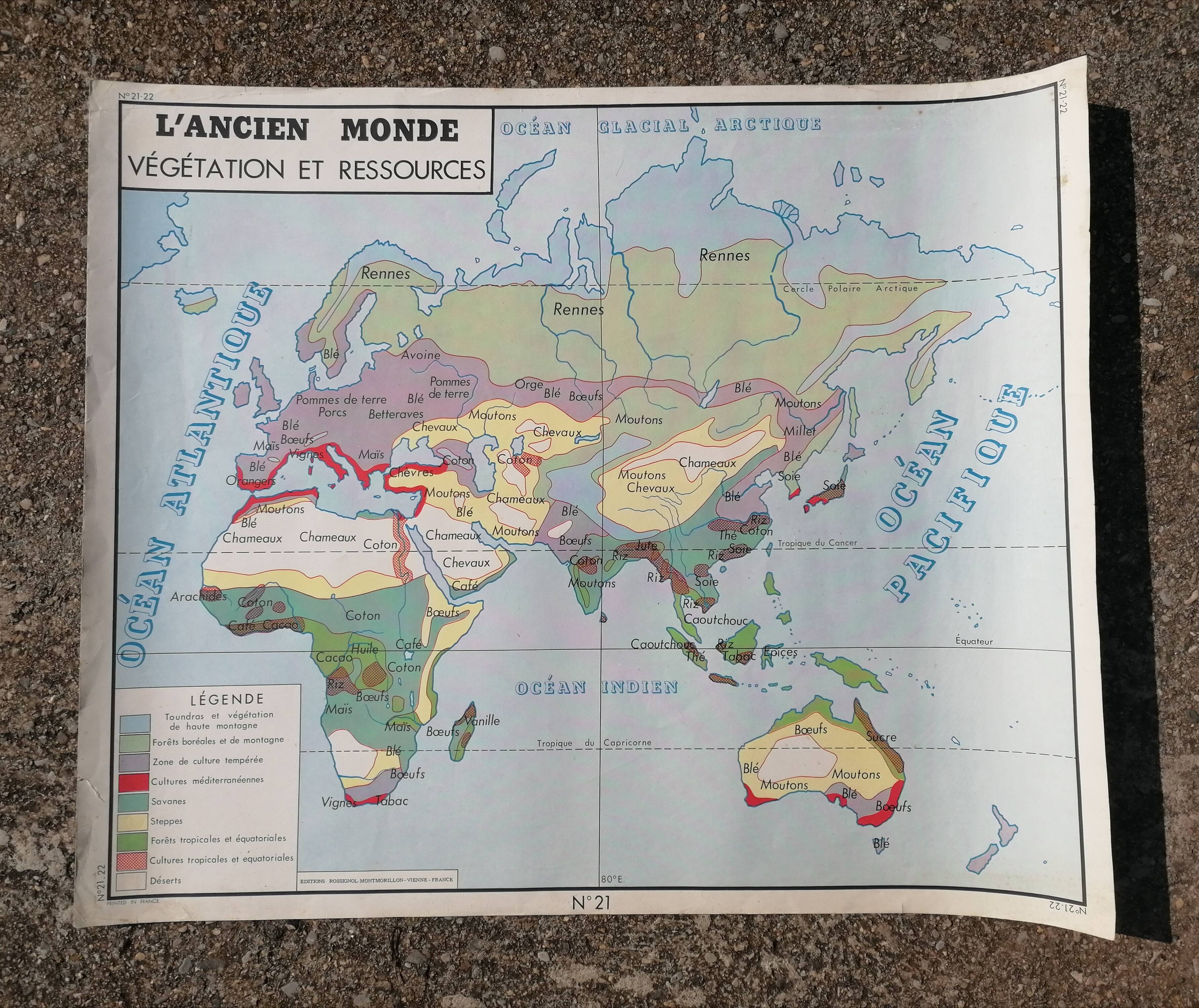 Educational poster Rossignol Australia and New World.