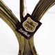 Art Nouveau brass flower candle holder
