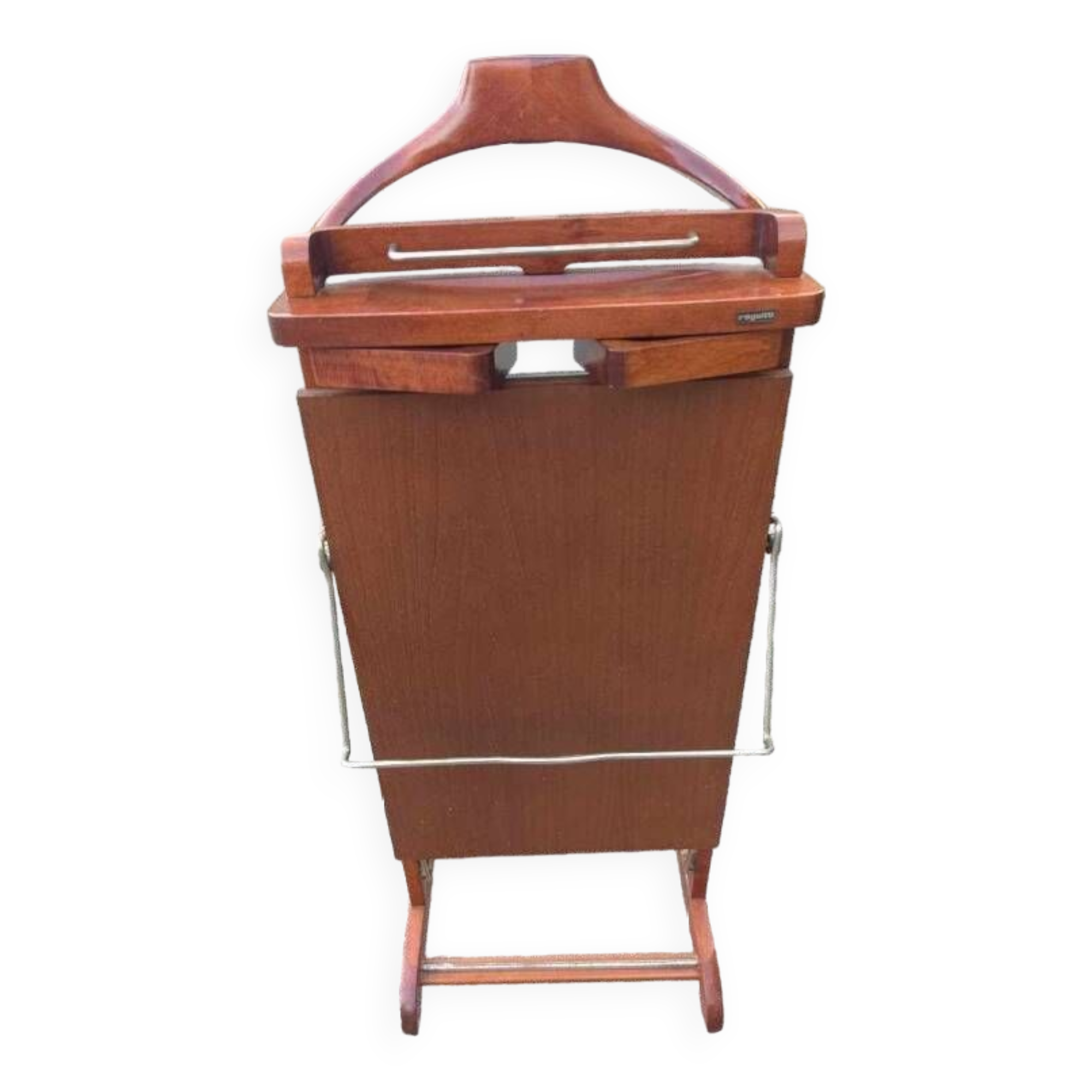 Valet de chambre vintage bois de noyer années 50-60