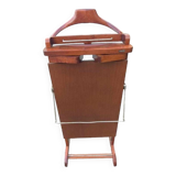 Vintage walnut wood valet from the 50s and 60s