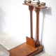 Vintage scale, wood and brass scale, interior decoration, old doctor's scale