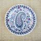 Vintage dessert plate in Gien ceramic – paisley pattern