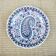 Vintage dessert plate in Gien ceramic – paisley pattern