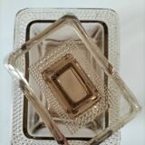 Vintage pressed glass box