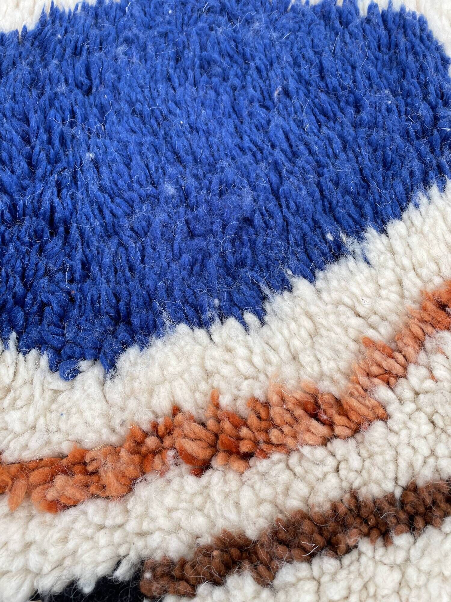 large Berber carpet Beni Ouarain new modern 195x300 cm