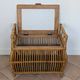 1960s rattan storage bench