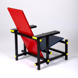 Armchair "Rouge Bleu" Bauhaus spirit, 1970s