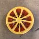 Salière vintage en forme d'orange marquée ermetic