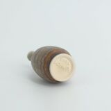 Small Mid-Century Scandinavian Modern Collectible Brown Stoneware Vases by Gunnar Borg, Set of 4