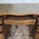 English desk from the 1950s in mahogany with a leather top.