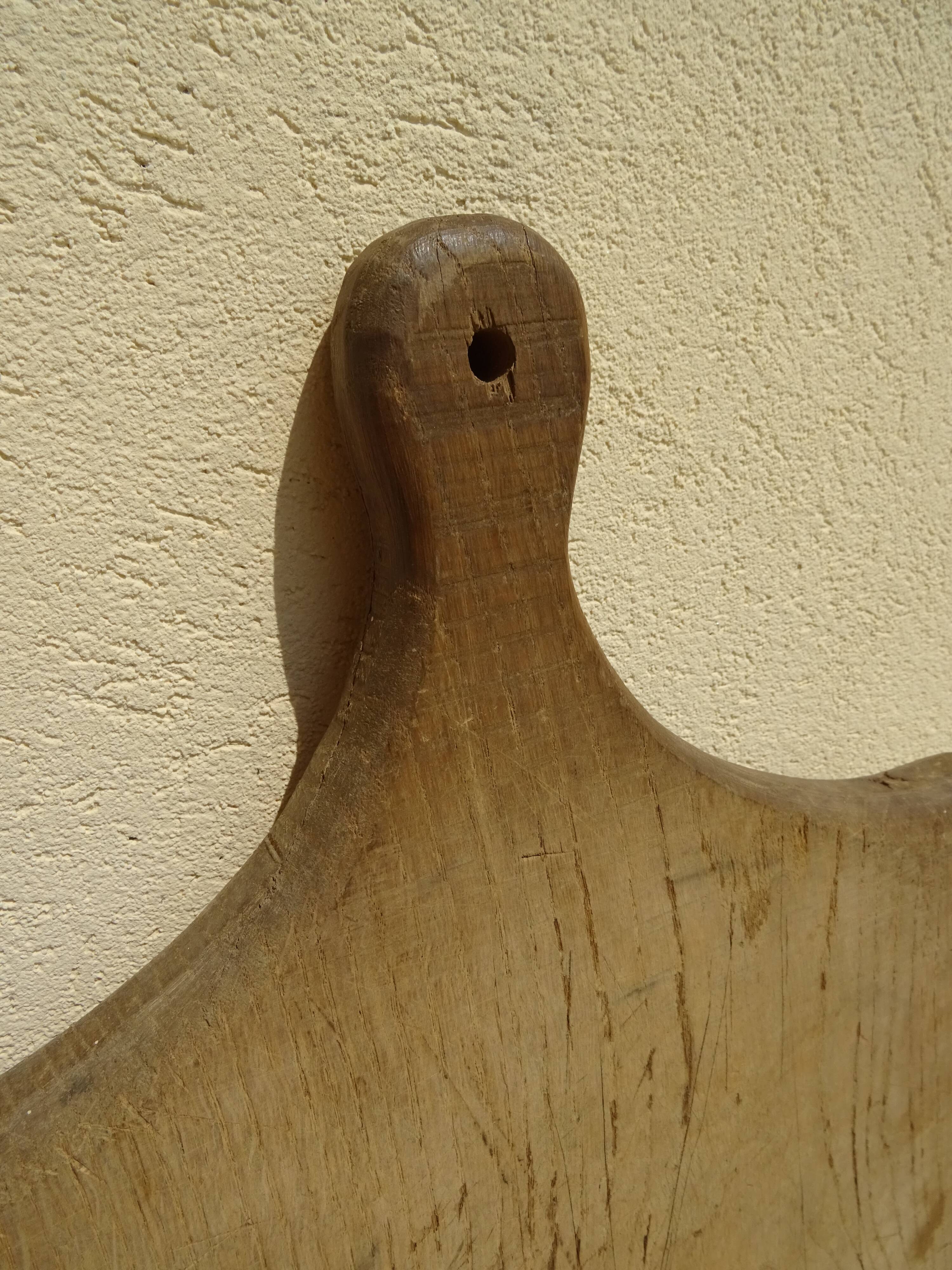 Old large cutting board 59 x 33 cm 3 kg