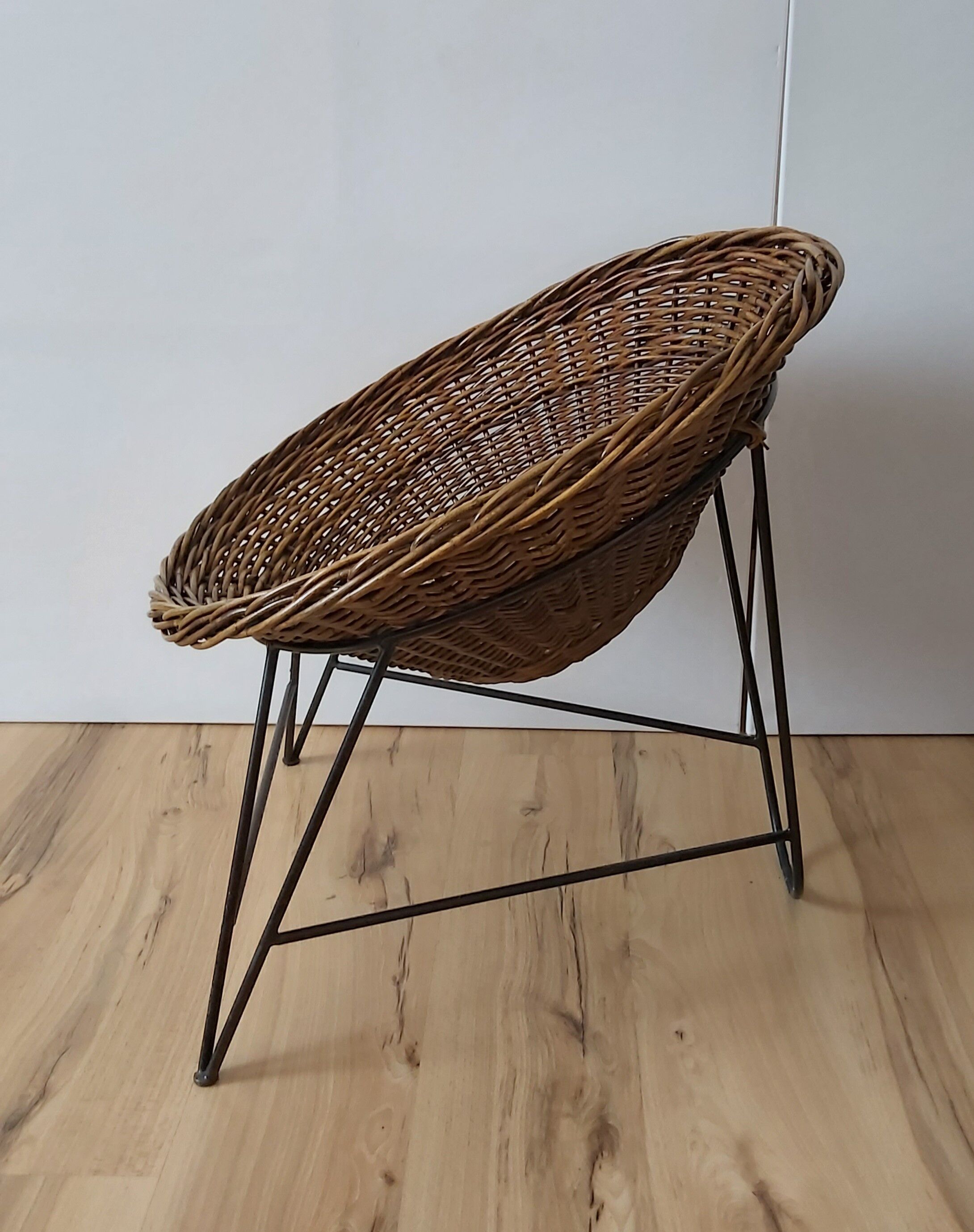 Wicker armchair, Germany, 1970s