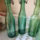 Antique glass bottles