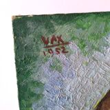 Portrait of a boy – oil on canvas – signed "vax", 1952