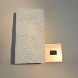 Paire d'appliques modernistes en métal et perspex, 1950-1960