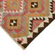 Turkish Handwoven Vintage Herki Kilim 106 cm x 340 cm